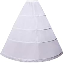 Jupon Crinoline 6 Cerceaux Taille Unique - Pour Robe Mariage Princesse Soirée Cosplay - Taffetas Haut De Gamme