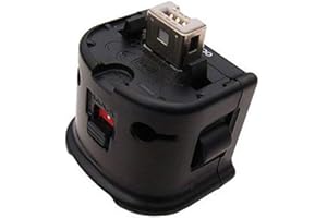 BSTCAR Adaptateur Motion Plus compatible avec Wii, adaptateur à induction externe, adaptateur pour accélérateur de capteur Wii Motion Plus pour télécommande Wii