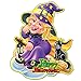 Produktbild Hexe Halloween Mauer Aufkleber Glücklich Kunst Abziehbilder Gelb Kürbis Kunst Wandgemälde Mumie Abnehmbar Wasserdicht Tür Fenster Abziehbild Zuhause Dekoration (4 satz)