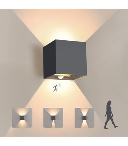 Solar wandlamp voor buiten met sensor Anzia