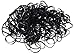 Allsorts®Pack of 250 Small Mini Hair Braiding Elastics Polyurethane Bands for Dreads Braids (Black)