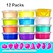 Produktbild QMAY Crystal Clay 12 Farben Kinder Spielzeug Slime Kinder Pädagogischen Schlamm Kreative Handgefertigte DIY Spielzeug mit Tools Basic Version …
