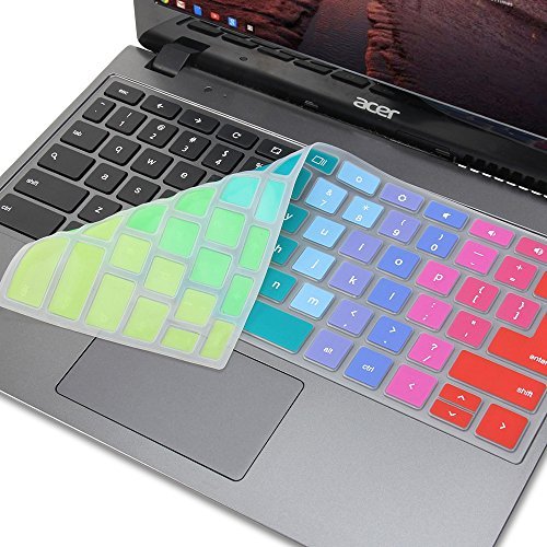 GMYLE Rainbow Silikon Tastatur Oberschale Acer 11,6" Chromebook C720 C720P C740