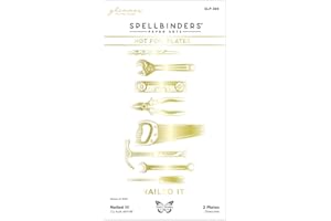 Spellbinders GLP-369 Nailed It Von Nancy McCabe Glimmer Hot Foil Plate, Metall