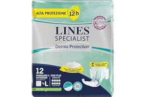 FATER SpA Pannolone Mutandina Lines Specialist derm AP l 12 Pezzi