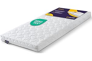 ‎GOWOLL gowoll Kindermatratze 60x120 cm für Baby und Toddler aus Kaltschaum Babymatratze für Babybett (Minion)