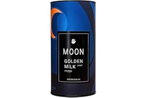 HELLO CÚRCUMA! Moon Golden Milk Expert con Stevia 150gr (75 porciones) - Leche dorada en polvo - Mezcla de Curcuma en polvo, Ashwagandha, Jengibre, Stevia y Pimienta negra con alta concentración de curcumina