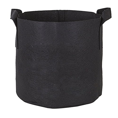 MORESAVE 4 Stück Pflanzsack aus Vliesstoff, 15 Gallonen, schwarz, 50 x 30