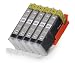 Produktbild 5 Multipack komp. XL Druckerpatronen für Canon Pixma iP8750 iX6850 MG5655 MG6350 MG6450 MG7150 MG7550 kompatibel 5 x 551GY XL grau mit Chip