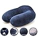 Produktbild ReisekissenNackenkissen U-Förmigen Hals Kissen Memory Foam Auto Travel Air Flugzeug Hause Kissen Neck Kopf Unterstützung Büro Kissen Komfortable Reise Kissenl,Navy Blue