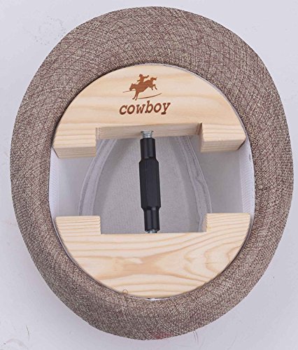 Cowboy® Bunt verstellbar Mütze Heavy Duty Keilrahmen Kleine Größe 6 1/5,1 cm bis 9 1/5,1 cm Größe 7 1/5,1 cm zu 10 5/20,3 cm, holz, schwarz, L - 2