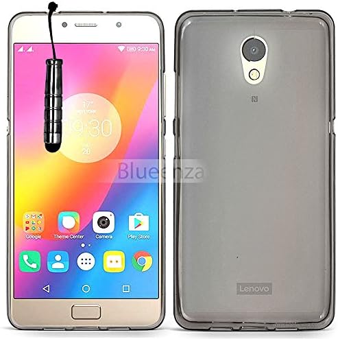 ewedo LENOVO VIBE P2 P2A42 Slim Soft Gel Silicone Rubber Gel Case Back Grip + Stylus LENOVO VIBE P2 P2A42 (Black Matte)
