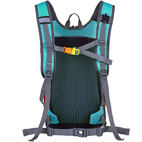 Fahrradrucksäcke, iTECHOR 18L Unisex Nylon Erwachsene Trinkrucksack Reiserucksack Sportrucksack Tagesrucksack Trekkingrucksack Outdoor Ultraleicht Wasserabweisend, 46×26×23cm/18,11×10,24×9,06in - 4