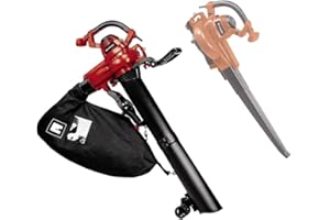 Einhell Elektryczny odkurzacz do liści GC-EL 3000 E (3000 W, funkcja ssania/dmuchania, regulowany dodatkowy uchwyt, worek 45 l, strumień powietrza dmuchanego 300 km/h, maks. moc ssania 840 m³/h)