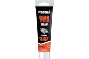 Visbella Auto Vehicle Exhaust System Sealant, Non-Slumping Professional Repair Crack Adhesive Super Glue Sealer for Car Mufflers, Tailpipes, Catalytic Converters (75, Grams)