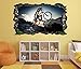 Produktbild 3D Wandtattoo Sport Radfahren Radfahrer Fahrrad Sportart Radsport BMX Downhill Mountainbiking Wand Aufkleber Wanddurchbruch sticker selbstklebend Wandbild Wandsticker Wohnzimmer 11P179, Wandbild Größe F:ca. 162cmx97cm