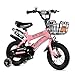Produktbild Children Es 12 | 14 | 16 | 18 | 20 Zoll Outdoor Child Baby Kid Mountainbike Boy ' S Girles Gift Für 2-11 Jahre Alt Mit Flash Training Wheel | Eiserner Korb | Wasserflasche Sichere Dämpfung Rosa