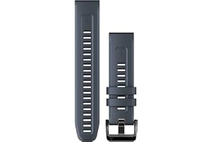 QuickFit Klockarmband 22mm, Granite Blue | Officiellt Garmin klockarmband på 22 mm, kompatibelt med ett urval av fenix, Forerunner, Instinkt med mera