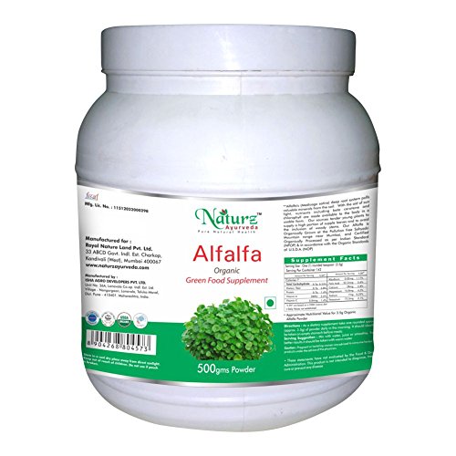 Preisvergleich Produktbild Alfalfa 500 gm Powder by Naturz Ayurveda