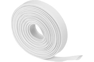 Othmro 1pc Heat Shrink Tubing, 10mm ID Shrink Tube Electric Insulation Tube, 2:1 Ratio Heat Shrink Sleeving Cable Protector—White (Length: 10m)