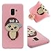 Produktbild Silikon Hülle für Samsung Galaxy A8 Plus2018,Roreikes Dünn Weich TPU Bumper Backcover Handy Tasche Niedlicher Männliche Eule Design Stoßfeste Anti-Rutsch Schutzhülle Skin Back Case Flexible Schlank Protective Kratzfest Handyhülle für Samsung Galaxy A8 Plus 2018 (6,0Zoll) ,