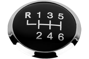 AKOZON Reminnbor Schaltknauf 6 Gang Schaltknaufabdeckung Stickabdeckung Emblem Badge Cap Trim für T5 T5.1 Gp 2003-2011