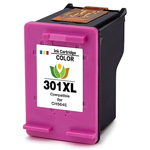 2x 301 Tintenpatronen für HP OfficeJet 4630 / 4632 / 4639 (301 XL Schwarz,Farbe) kompatibel - 3