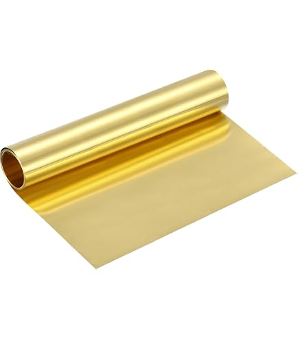 Messingblech 1000x25x0,4mm – H62 Messingstreifen, Goldfarben, Flexibel Für DIY, Gravur, Handwerk & Modellbau