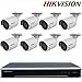 Produktbild Hikvision Überwachungskamerasystem Embedded Plug & Play 4K NVR DS-7608NI-K2/8P 8 Megapixeln Auflösung Aufzeichnung + Hikvision 5MP mini kugel POE netzwerk IP kamera unterstützung H265 Hik-connect + Seagate 4TB HDD (8 Kanal + 8 Kamera)