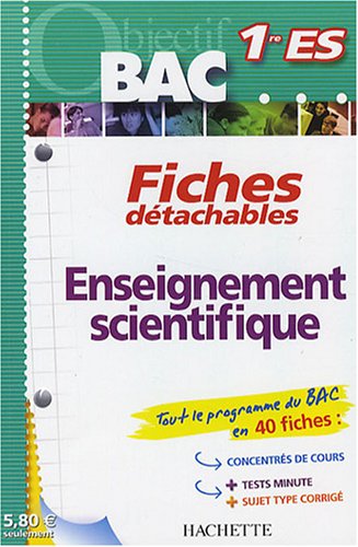 Download Enseignement scientifique 1e ES
