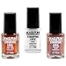 Set of 3 stamping enamel 11 ml – white, flip-flop violet, flip-flop rose-gold, highly pigmented brush bottle, 3 x 11 ml
