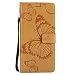 Produktbild Samsung Galaxy A6+ (A6Plus) 2018 Lederhülle, Docrax Handy Hülle Leder Klappbar Brieftasche Schutzhülle mit Kartenfach Magnetisch Stoßfest Handyhülle Flip Case für Samsung Galaxy A6+ (A6 Plus) 2018 - DOKTU45629 Gelb