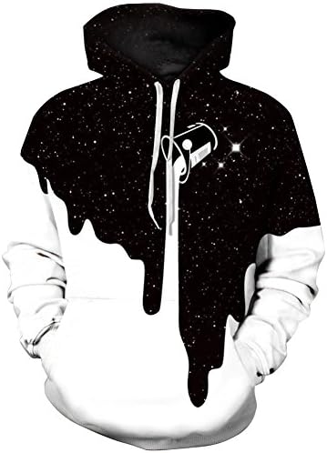 TDOLAH Men's Long Sleeve Tops Graphic 3D Prints Hoodies Novelty Sweatshirts Colourful Pullover Jumpers