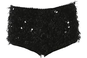 Dam paljettshorts paljetter lappverk shorts kvinnor sommar elastisk midja solida klassiska eleganta byxor