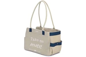 Beeztees K&Bz Bolso Transporte Flore Beige, 40 X 20 X 28 Cm 2000 g