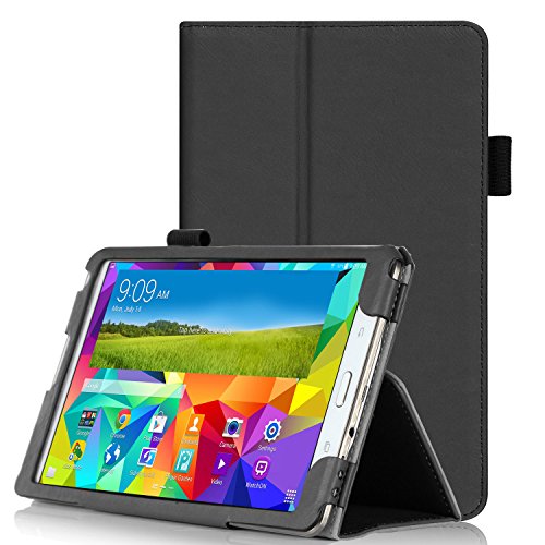 iHarbort® Samsung Galaxy Tab S 8.4 Hülle Case - Halter Typ PU-Leder Tasche Hülle Etui Schutzhülle Für Samsung Galaxy Tab S 8.4 Zoll T700 T705 Case Holder mit automatischer Weckfunktion (Galaxy Tab S 8.4, Schwarz III)