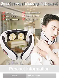 TENS-Cervical vertebra massager Impulse Treatment massage device Electric pulse Neck massager Acupoint magnetic therapy with 1 year warranty