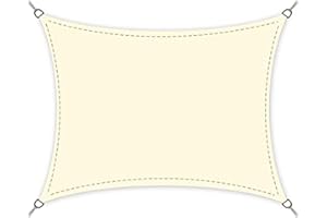 Purovi Vela Parasole Rettangolare | Varie Dimensioni | Schermo UV | in PES Impermeabile | 2 x 4 m
