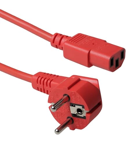 ACT Câble Extension Froid C19 Vers C20 Mâle - 1,2 M - 250V/16A - IEC 60320 - AK5086 Noir