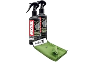 TUDETIC - Kit de 2X Limpiador y Desinfectante + Trapo M2 Helmet Interior Clean 0 KT-104