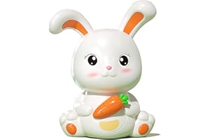 BAGIMA Bunny Mey 21×15×10 Bank Plastikowy ładny Kształt Zapobieganie Upadkom Skarbonka Króliczek o Dużej Pojemności na Prezent dla Dzieci