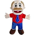 DandelYunx Jeffy Hand Puppet with Movable Mouth | Fun Puppets for Adults | Ideal Gift | 16 Inch Jeffy Sister/Mom/Dad Puppet Doll (Dad)