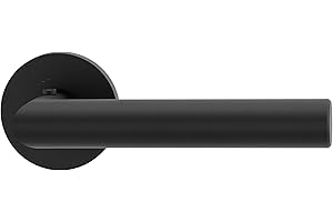 GRIFFWERK Türdrücker / Türbeschlag - LUCIA PROFESSIONAL Graphitschwarz smart2lock - mit Schließmechanik im Griff - schließen/verriegeln ohne Schlüsselrosette (DIN LINKS)