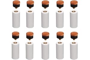 Androxeda 10 Jeux 12mm Rigide De Billard Cue Conseils Laiton à Visser à Pointes De Rechange avec Billard Bâton Embouts pour Queues De Billard