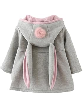 Cystyle Wintermantel Mädchen Babys Jacken Kapuzenjacke Mädchenjacke Kapuzen Kaninchenohren Baby Mantel mit Kapuze