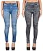 JAMES SCOT- Printed Pattern Ankle Length Stretchable Slim Fit Multicolour Denim Type Printed Jegging For Women