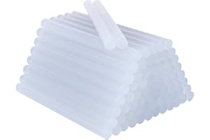 BEEWAY Hot Gun Sticks Φ 7.0mm, 50 Pack 7mm x 100mm Hot Glue Gun Sticks for Glue Guns, SGS Approved
