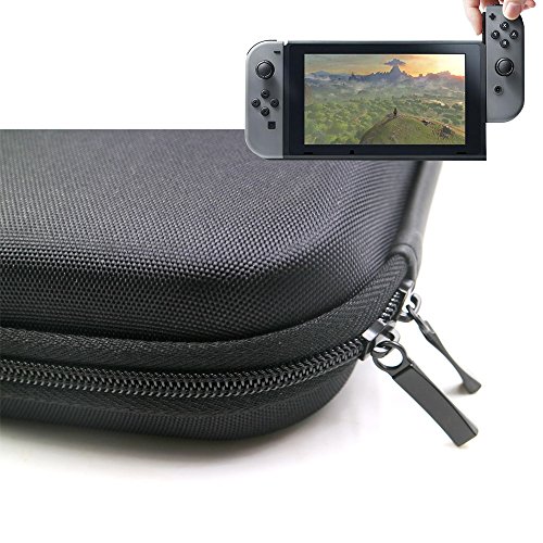 Preisvergleich Produktbild Althemax® Tragekoffer Schützende, harte, tragbare Reise Tragetasche Spielkarte Beuteltasche für Nintendo Switch schwarz