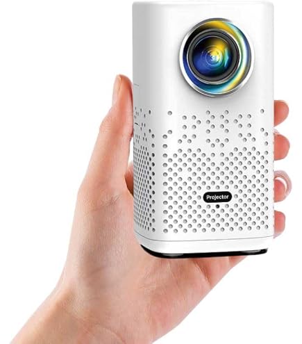 Yoton Y200 DLP Projector with Built-in Battery, Portable Projector
