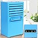 Produktbild ECMQS Mini Persönliche Klimaanlage Lüfter, Desktop Tisch Schreibtisch Luftkühler Misting (Blau)